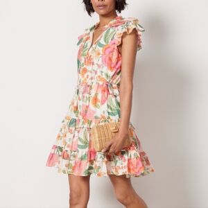 Farm Rio Macaw Bloom Short Dress. Size Medium